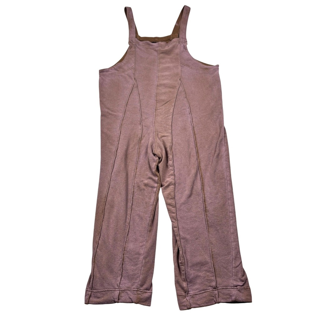 Urban Outfitters Out From Under Overalls Womens Small Mauve Brown Terry Jumpsuit